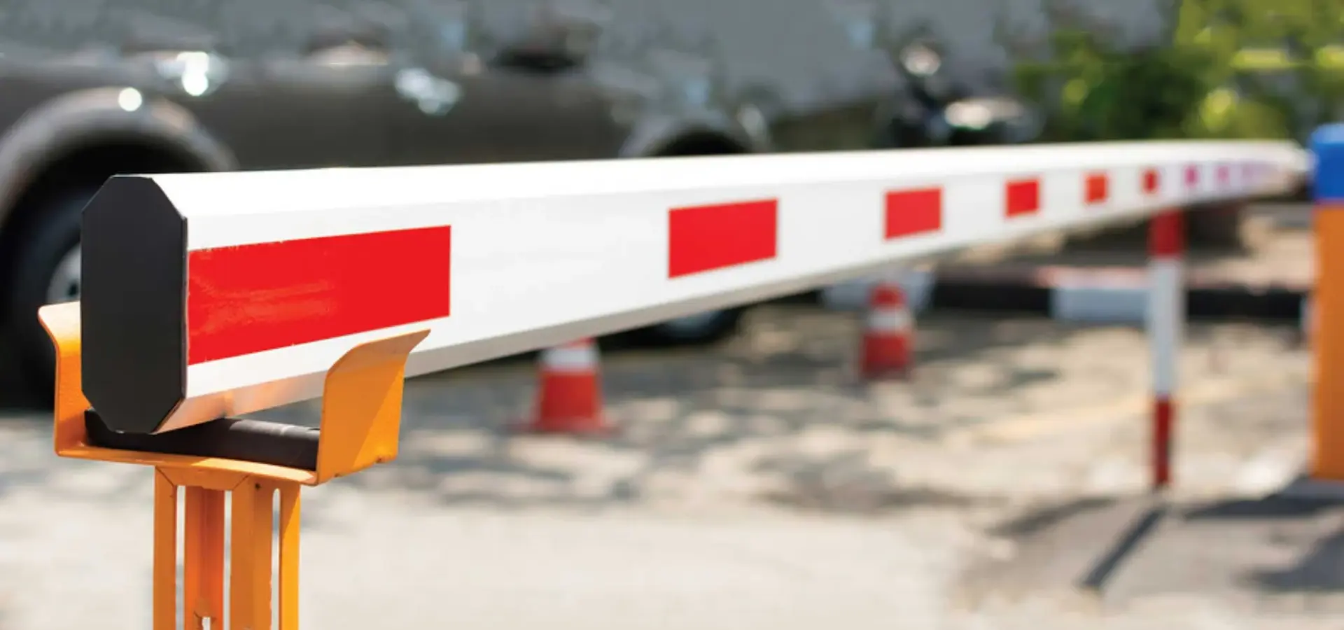 Automatic Boom Barrier installed at Airport Entry Point