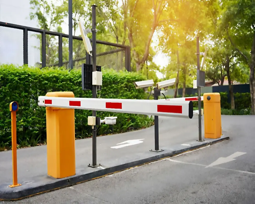 Automatic Boom Barrier at Embassy Perimeter