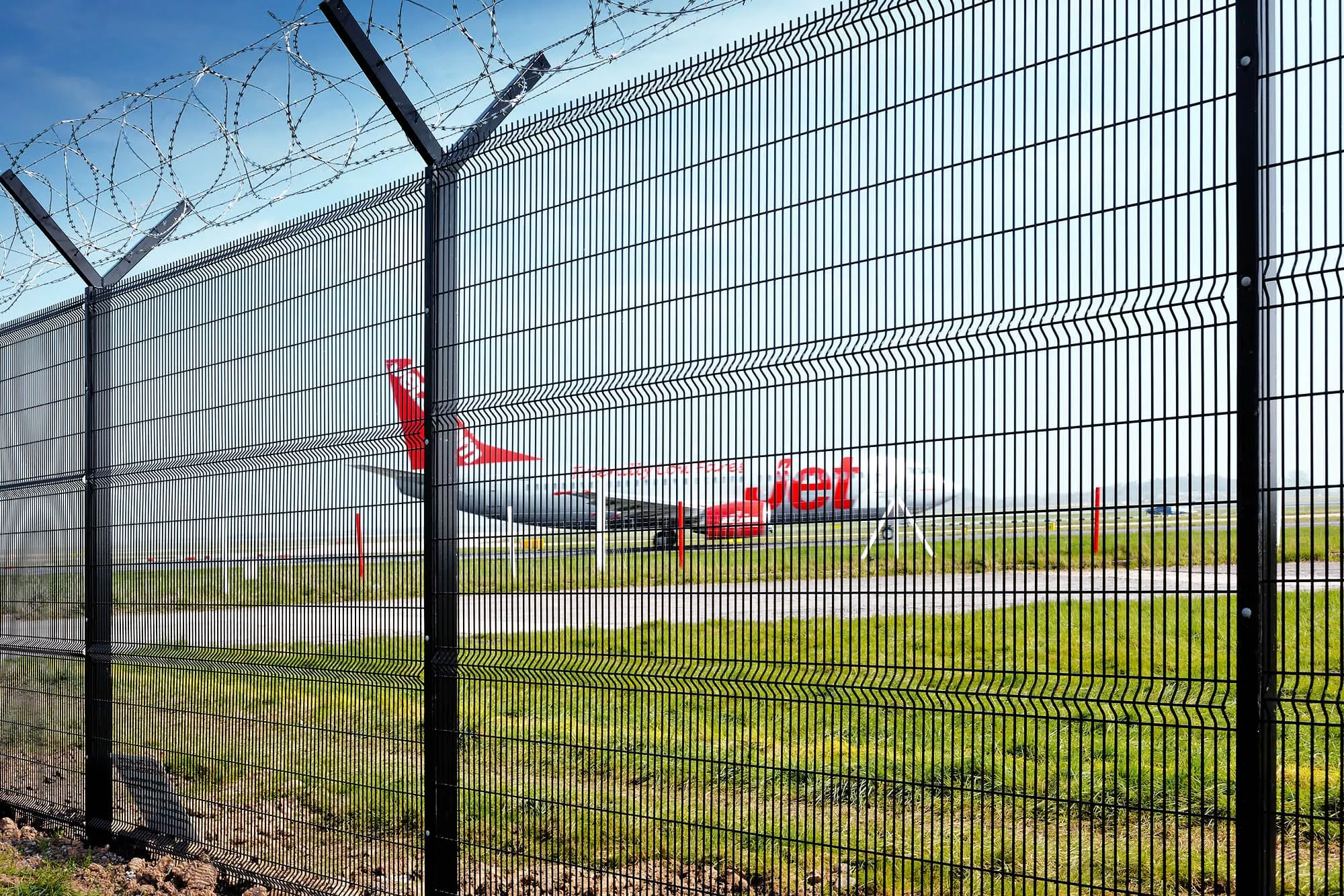 Crash Rated Fence installed at Airport Perimeter
