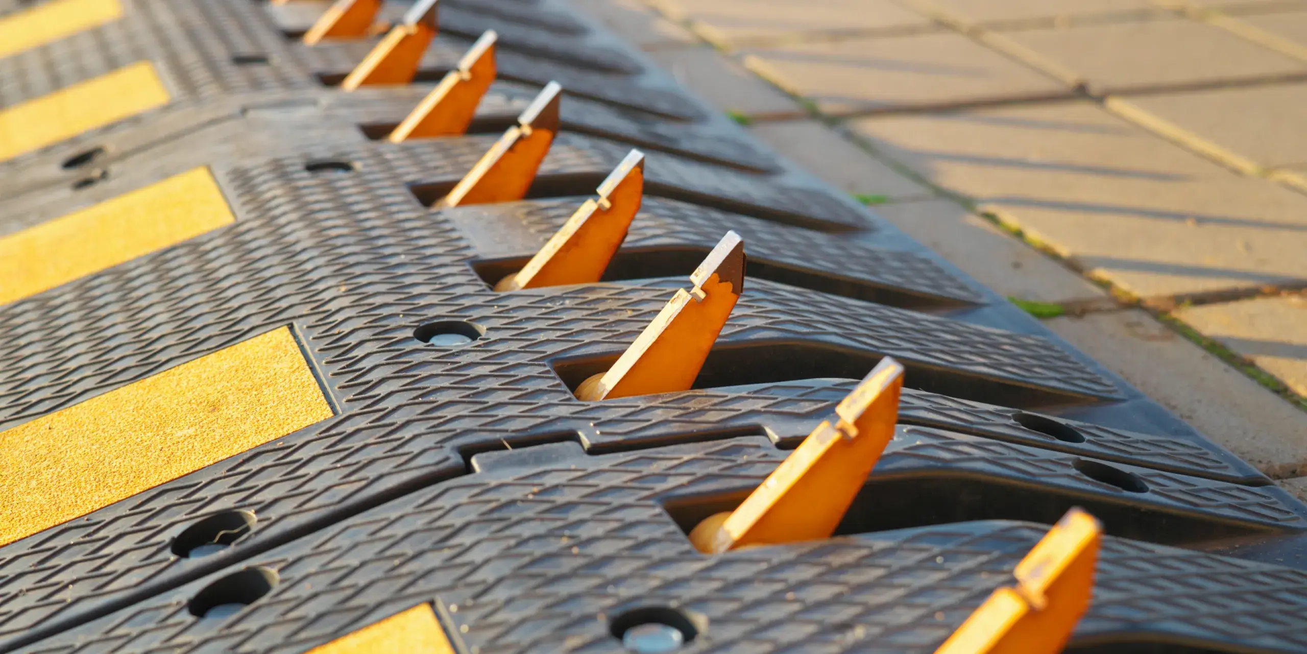 One-Way Tyre Killer installed at vehicle entry checkpoint